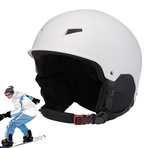 Ski-Sicherheitsmütze, Snowboard-Sicherheitsmütze | Schutzhelm, stoßdämpfende, verstellbare Snowboard-Sicherheitsmütze,Tragbarer Schutzhut mit Brillenclip für Schneesportler, Männer und Frauen von Generic