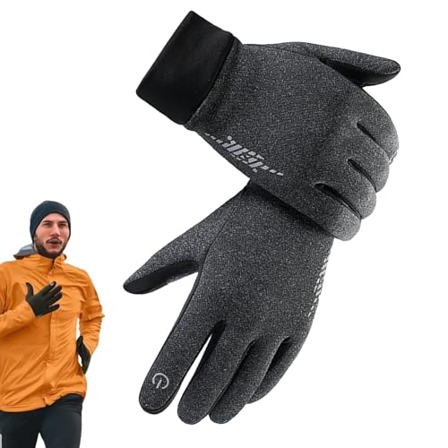 Ski- und Schneehandschuhe – winddichte Thermohandschuhe für kaltes Wetter | Reflektierende warme Handschuhe mit Touchscreen-Kompatibilität, ideal zum Laufen, Radfahren, Autofahren, Wandern und Outdoor von Generic