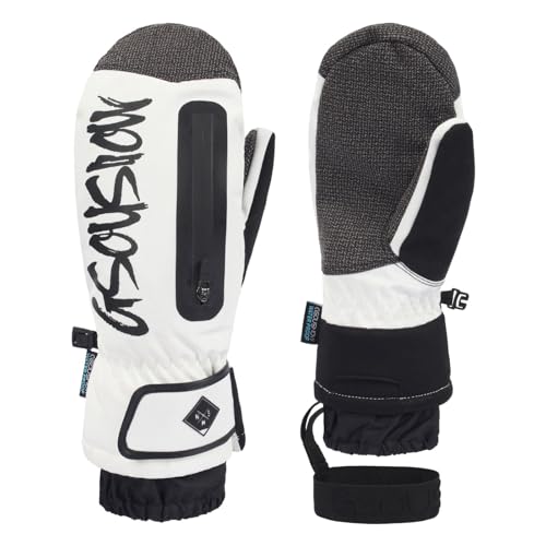 Skihandschuhe für Herren Damen, Verdicke Warmer Skifäustlinge, Winddichte Wasserdicht Winterhandschuhe, rutschfeste Snowboard Fäustlinge, Touchscreen Wärmeisolierte Fahrradhandschuhe Outdoor von Generic