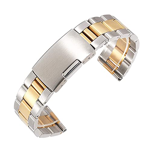 Solide Voll Edelstahl Uhr Band Armbanduhr Frauen Straps Herren Uhr Zubehör 16 18 20 22 24 26 28 30mm von Generic