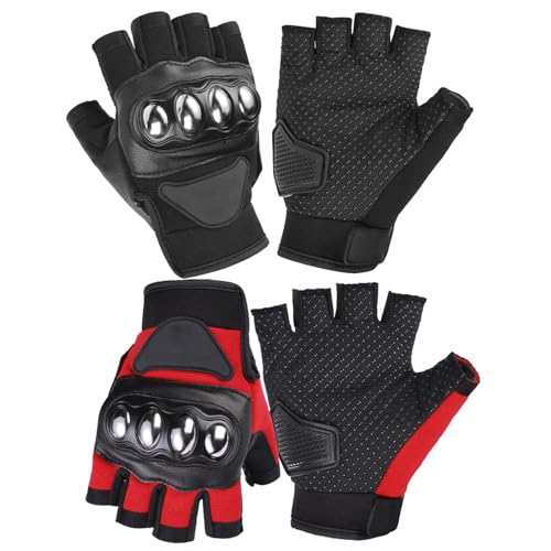 Sommer-Motorradhandschuhe, Motorrad-Reithandschuhe,Rutschfeste Halbfinger-Fahrradhandschuhe für sicheren Halt | Motorradhandschuhe Anti-Fall, bequeme Biker-Reithandschuhe für Fitness, Radfahren, Outdo Sommer-Motorradhandschuhe, Motorrad-Reithandschuhe,Rutschfeste Halbfinger-Fahrradhandschuhe für sicheren Halt | Motorradhandschuhe Anti-Fall, bequeme Biker-Reithandschuhe für Fitness, Radfahren, Outdo von Generic