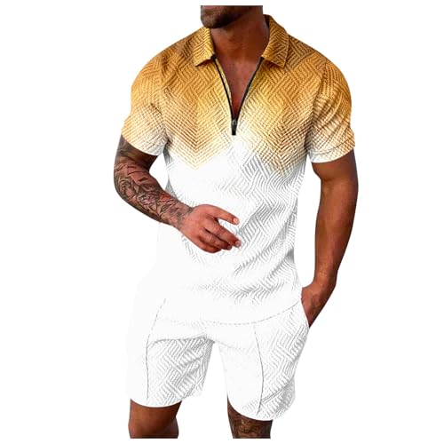 Sommer Outfit Herren Sport Blood Drucken Kostüme Trainingsanzug Hip Hop Anzug Sommer Jogginganzug Sportanzug Sommer Outfit Herren 2 Teiler von Generic