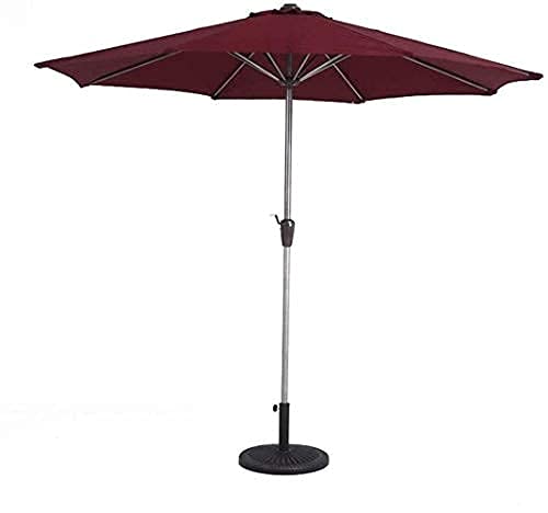 Sonnenschirm-Regenschirm für den Garten, 2,7 m, Terrasse, Hof, Outdoor-Tischschirm mit Kurbel, Sonnenschutz, wasserdichter Marktschirm, 2,7 m rund von Generic