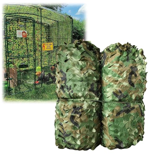 Sonnenschutz Netz Garten Dekoration Tarnnetz Outdoor Camping Camouflage Netz 2×2m 4×8m 6×10m 8×12m 15×15m Tarnung Net für Wald Jagd Army Sichtschutz Autoabdeckung(Größe:14x14) von Generic