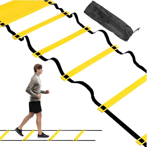 Speed ​​Ladder – Trainings- Und Fitnessgeräte, Agility-Trainingsgeräte | Balance-Übungsgerät, Schrittgeschwindigkeits-Trainingsgerät, Geschwindigkeitsleiter von Generic