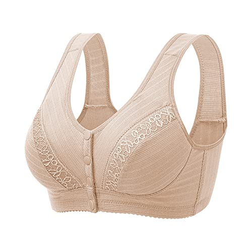 Sport BH Damen, Damen Push-Up BH Gepolster Gepolstert Spitzen Bra Weich Nahtlos Stretch Bustier Mittel Halt Bügelloser Mittle Halt Gepolstert Wohlfühl-BH von Generic