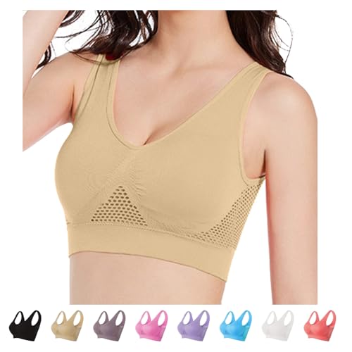 Sport BH Damen Racerback Push Up Sport Bustier Damen Gepolstert Starker Halt Nahtlose Joggen Yoga Fitness Bra Sport BH Damen Racerback Push Up Sport Bustier Damen Gepolstert Starker Halt Nahtlose Joggen Yoga Fitness Bra von Generic