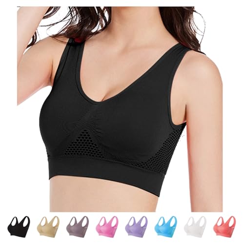 Sport BH Damen Racerback Push Up Sport Bustier Damen Gepolstert Starker Halt Nahtlose Joggen Yoga Fitness Bra Sport BH Damen Racerback Push Up Sport Bustier Damen Gepolstert Starker Halt Nahtlose Joggen Yoga Fitness Bra von Generic