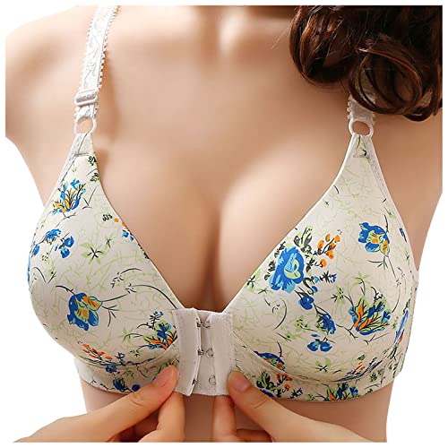 Sport BH FüR Damen Blumendruck Verschluss Vorne V-Ausschnitt Sexy Ohne BüGel Damen BH Push Up BH RüCkenstüTze Stilvoll Niedlich Alltags BH, Bequem UnterwäSche Einteiler Khaki Sport BH FüR Damen Blumendruck Verschluss Vorne V-Ausschnitt Sexy Ohne BüGel Damen BH Push Up BH RüCkenstüTze Stilvoll Niedlich Alltags BH, Bequem UnterwäSche Einteiler Khaki von Generic