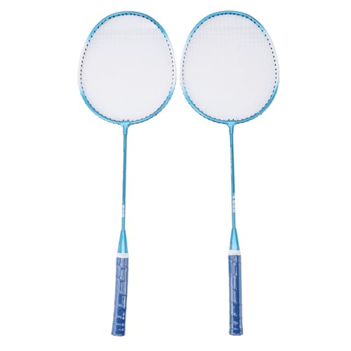 Sport-Badmintonschläger, Badmintonschläger-Set mit Rutschfestem Griff, Leichte Erhöhte Schlagzone für das Fitnessstudio (Blue) von Generic