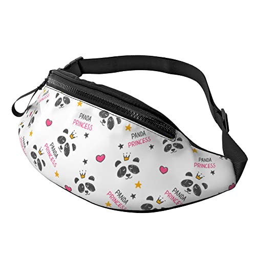 Sport Gürteltasche Pandas Prinzessin Herz, Hüfttasche Verstellbarer Umhängetaschen Mit Reißverschluss Sporttasche Für Running Wandern Sport von Generic