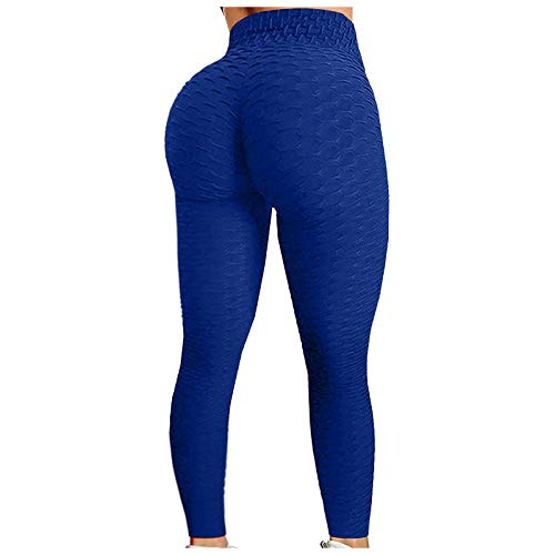 Sport Leggings Damen High Waist - Yogahose Damen Push Up- Sport Leggings Damen Booty Scrunch Honeycomb Sportleggins Lang Gym Fitness Leggins Blickdichte Laufhose Sporthose Yoga Hose für Mädchen von Generic