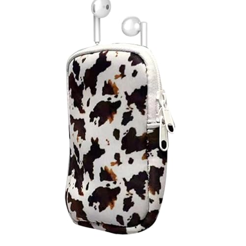 Sportflaschentasche - Schlüsselanhänger für Wasserflasche - Wasserflasche Tasche - Wasserflaschenfach - Wasserbecher Tasche mit Reißverschluss und Gurt - Tasche, Brown Cow, Se référer au descriptif, von Generic