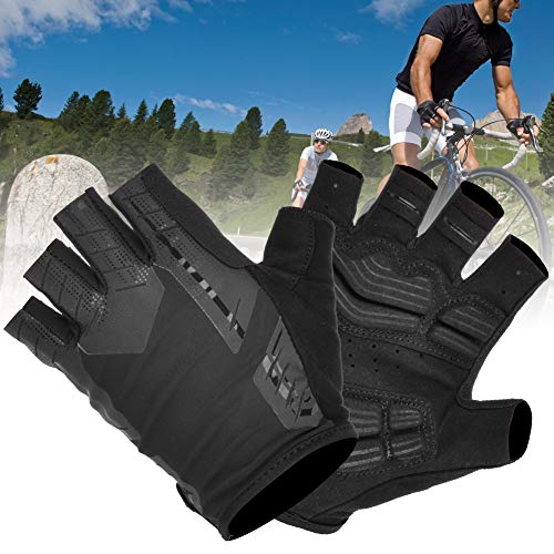 Sporthandschuhe, Halbfinger-Fahrradhandschuhe, Besserer Schutz, Bequem, Stoßfest, für Mountainbike für Fitness (M) von Generic