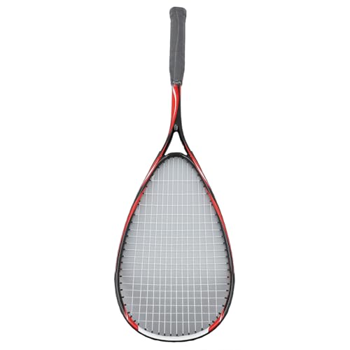 Squash-Schläger, Squash-Schläger, Racquetball-Schläger mit Trainingsball-Griffgurt und Schlägertasche, Carbon, Leicht, Anfänger-Training, Squash-Schläger-Set für Gym School (Rot) von Generic