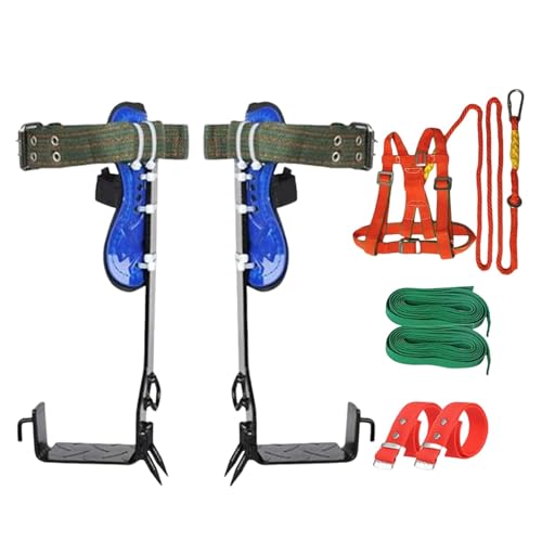 Stangenkletterausrüstungsset - Baumkletterausrüstungsset | Pole Climbing Gear, Baumarbeitswerkzeuge | Kletterausrüstung mit rutschfestem Pedal für Outdoor-Aktivitäten, Obstpflücken, Baumpfleger von Generic