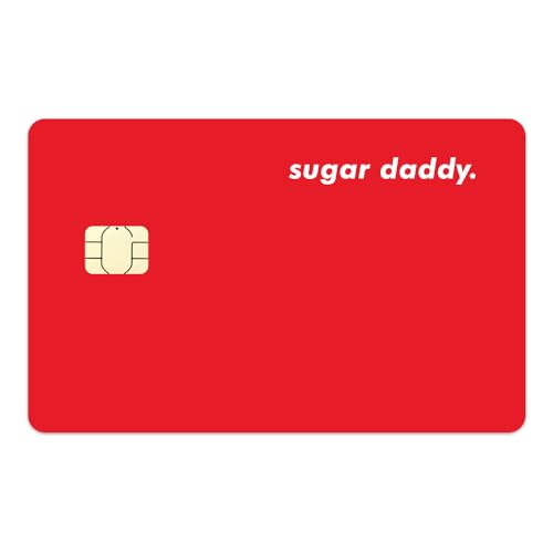 Sugar Daddy lustiger Kreditkarten Aufkleber skin, EC Karten Aufkleber, Kreditkarten Sticker, Credit Card Skin Cover - Premium Stilvoller Schutz für Ihre Karten (Small Chip) von Generic