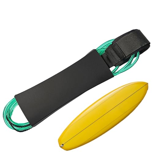 Surfbrettleine,10 Fuß Gerade Surfbrettleinen - 6 Mm Legrope-Gurt Für Shortboard, Skimboard, Fishboard, Longboard, Beinseil-Ersatz von Generic