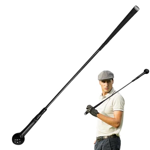 Swing Tech Golftrainer,Golfschwungtrainer, Golfgrifftrainer & Golfschwungtrainer, Aufwärmstab für Flexibilität, Gleichgewicht, Trainingshilfen, Indoor-Golf-Trainingshilfe, Übung des Chipping-Schlagen von Generic