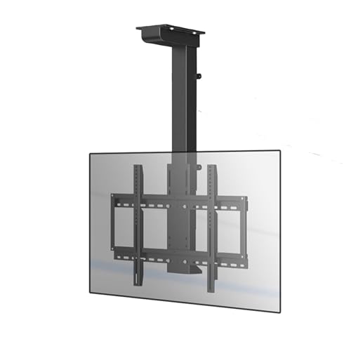 TV Bracket TV-Ständer, verstellbare Decken-TV-Halterung, motorisierte Decken-TV-Halterung, mit Fernbedienung, motorisierte TV-Halterung, 360° manuell drehbarer TV-Lift, passend für 32–70 Zoll von Generic