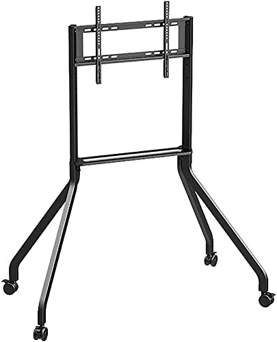 TV Bracket Tisch-TV-Ständer, verbesserte TV-Halterung, TV-Rack, mobiler Bodenständer, Werbebildschirm, Konferenzwagen, tragbarer TV-Wagen,Black-55 TV Stand von Generic