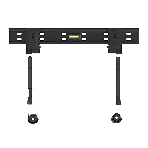 TV Bracket Universeller TV-Ständer, TV-Ständer, niedriges Profil, Feste TV-Wandhalterung, TV-Halterung mit Kordelzug-Schnappverschluss, integrierte Wasserwaage, 81,3–152,4 cm, universelle von Generic