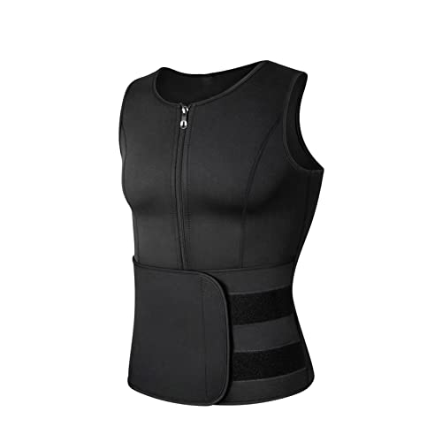 Taillentrainer-Sauna-Shirt für Männer, verstellbares Body-Schlankheits-Shapewear-Shirt, schlankerer Body-Shaper zum Laufen von Generic