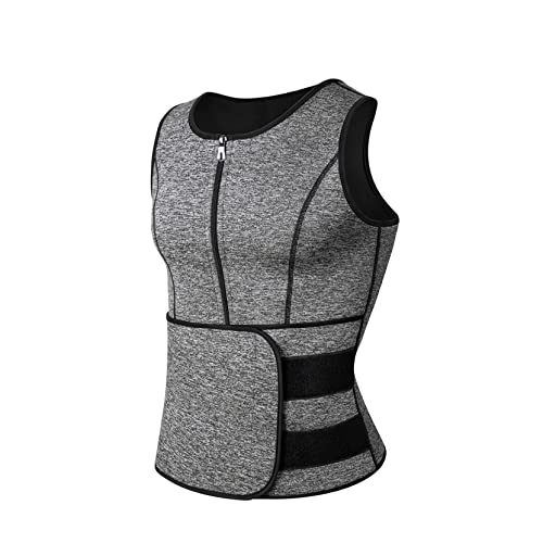 Taillentrainer-Sauna-Shirt für Männer, verstellbares Body-Schlankheits-Shapewear-Shirt, schlankerer Body-Shaper zum Laufen von Generic