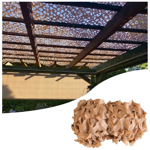 Tarnnetz 4.0mx6.0m Bulk Roll Oxford Stoff Sonnenschutz Camouflage Net Leichtes langlebig Tarnung Net mit mehreren Größen zur Auswahl für Schießen Militär Jagd Dekoration Gartenzaun(10x15.0m/32.8x49.2f von Generic