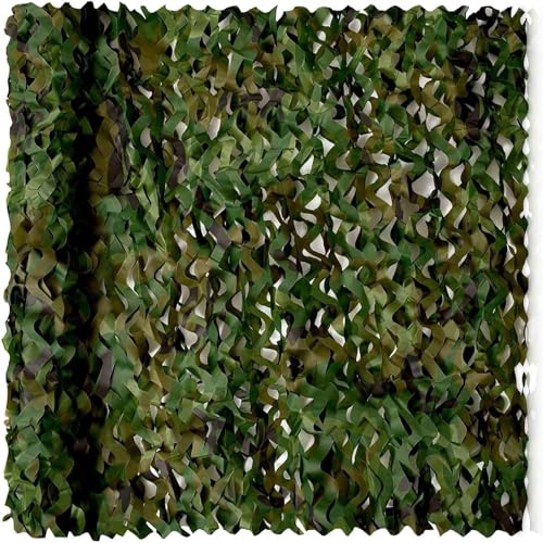 Tarnnetz Weißes Camouflage Netz Dekoration Tarnung Netz Für Militärische Garten Jagd Camping Camo Net for Terrassen Partydekoration Waldlandschaft Armeeschirm Sonnensegel(Grün,1.5x20.0 m) von Generic