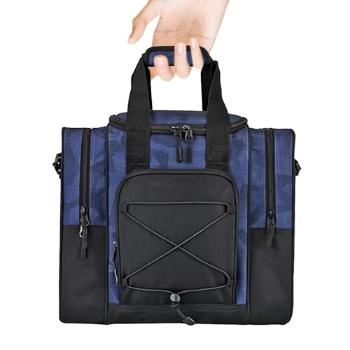 -Tasche – -Tragetasche für 1 Ball | Multifunktionale Handtasche mit gepolstertem, verstellbarem Gürtel im Inneren, passend für Bowlingkugel, Schuhe, Handtuch für Männer und Fraue von Generic