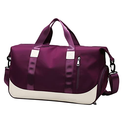 Taschen für Frauen Handgepäck Reisetasche Sporttasche Sporttasche Reisetasche für Frauen Schlupfhosen Damen Mit Taschen (Red, One Size) von Generic
