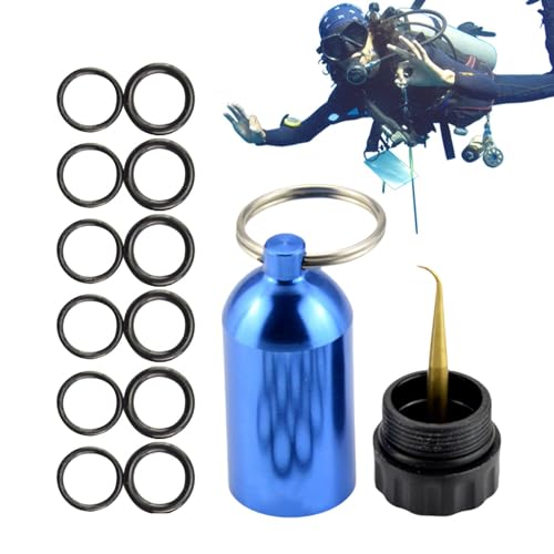 Tauch-O- -Set, Tauch- -Tank-Schlüsselanhänger - O- -Tank-Tauchflasche zum Tauchen - Gehäuse aus Aluminiumlegierung, 12 Stück O-Ringe, Zubehör, passend für die meisten Tauch-O- -Set, Tauch- -Tank-Schlüsselanhänger - O- -Tank-Tauchflasche zum Tauchen - Gehäuse aus Aluminiumlegierung, 12 Stück O-Ringe, Zubehör, passend für die meisten von Generic