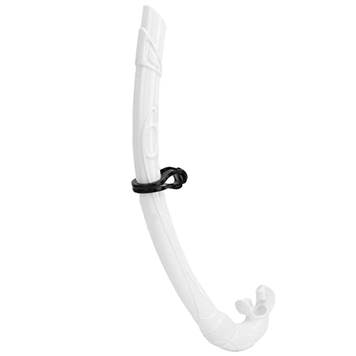 Tauchschnorchel, PVC Easy Breath Schnorchel Erwachsener Tauch-Trockenschnorchelschlauch mit Bequemem Mundstück für Freitauchen (White) von Generic