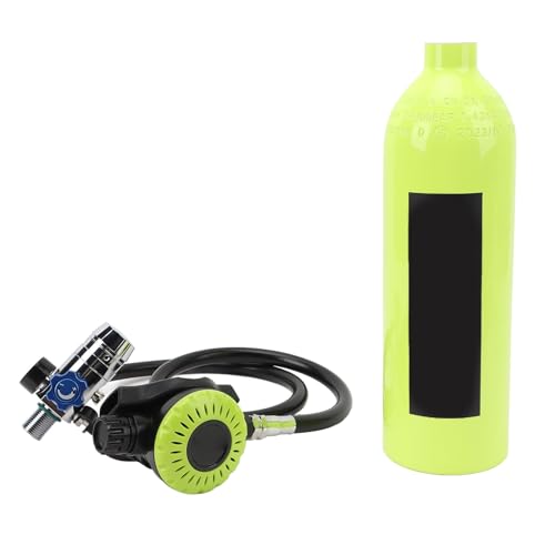 Tauchtank, Rostbeständige Unterwasser-Sauerstoffflasche, 1 L Fassungsvermögen, Sicher Nachfüllbar für Tauchausrüstung (Green) von Generic