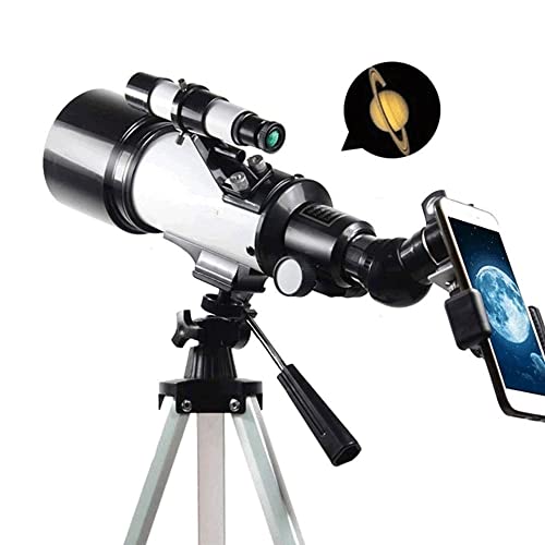 Telescope Praktisches Refraktor-Profi-Teleskop mit 700 mm Brennweite für die Astronomie für Erwachsene mit stabilem Stahlstativ Telescope von Generic