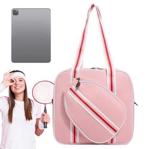 Tennis-Tragetaschen – Schläger-Tragetasche – wasserdichte Badminton-Schlägertasche, große Tennis-Reisetasche mit Tragegurt, stilvoll für Damen und Herren von Generic