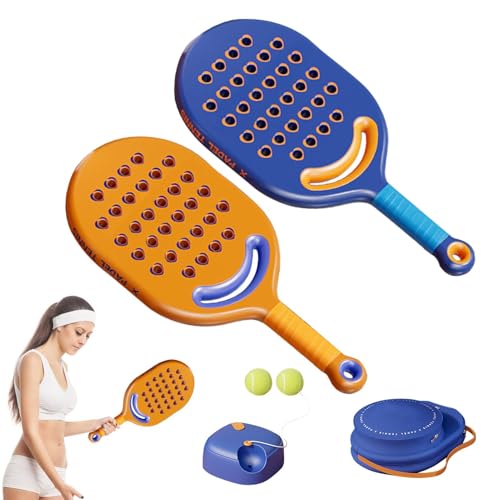 Tennis-Übungs-Rebounder-Bälle,Tennis-Trainer-Rebound-Bälle,Solo Tennis Rebound Ball mit Schnur - Tragbares Tennis-Übungs-Trainings-Toolkit für Anfänger und Erwachsene von Generic