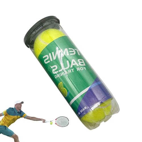 Tennisball-Set – Premium-Sportbälle Für Tennis, Ideal Für Training Und Spiele | Hochwertiger Filz Für Ultimativen Grip, Unter Druck Stehende Tennisbälle Für Tennistraining Für Alle Fähigkeitsstufen, L von Generic