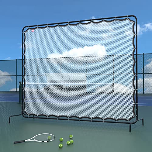 Tennisnetz, Tennisrebounder Net, 9,5 x 7ft Rebound -Übungswand für Tennis -Schläger Sportball Pickleball, Tennis -Rückenbrettnetz für Tennisplatz Hinterhof Outdoor -Training von Generic