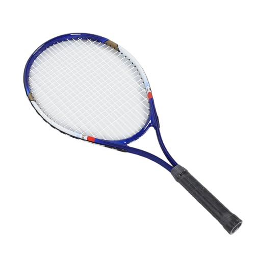 Tennisschläger, 27-Zoll-Freizeit-Tennisschläger aus Aluminiumlegierung und Nylon mit Schlägertasche, Tennisschläger, Tennisausrüstung für Anfänger und Fortgeschrittene (Blue) von Generic