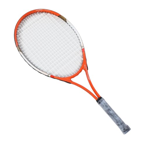 Generic Tennisschläger, 27 Zoll, Aluminiumlegierung, Nylon, Freizeit-Tennisschläger für Anfänger und Fortgeschrittene (Rot) von Generic