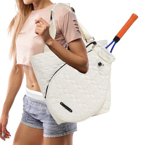 Tennisschläger-Einkaufstasche,Tennisschläger-Umhängetasche | wasserdichte Pickleball-Tasche - Sporttasche, Tragetasche für Damen, für Tennis-, Badminton- und Pickleballschläger von Generic