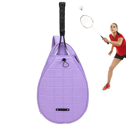 Tennisschlägertasche, Tennisschläger-Rucksack - Schützende Badminton-Tasche aus Oxford-Stoff mit elastischer Kordel - Aufbewahrungstaschen mit großer Kapazität für Spieler von Generic