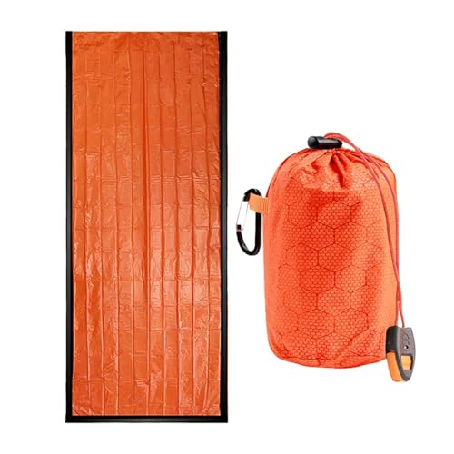 Thermo-Tasche - wasserdichte Decke für Outdoor-Ausrüstung | Tragbare thermische Überlebensdecke für Wandern, Camping, Reisen | Notfall-Thermoschutz für den Außenbereich von Generic