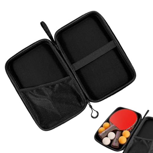 Tischtennisschlägertasche - Table Tennis Racket Case, Wasserdichter Hartschalenkoffer für Tischtennisschläger | Rechteckige Tischtennisschlägerhülle Ball Aufbewahrungstasche Tragetaschen von Generic