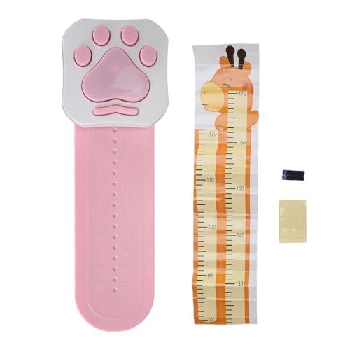 Touch Jump Sprachtrainer, Interaktive Zählfunktion, Pfotenform, Touch High Voice Counter, Höhenentwicklung, LED-Beleuchtung für Zuhause (PINK) von Generic