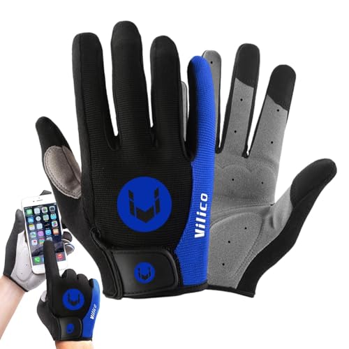 Touchscreen-Handschuhe – winddichte Thermo-Warmhandschuhe, Handschuhe für extrem kaltes Wetter | Rutschfeste Touchscreen-Fahrradhandschuhe, warme, wasserdichte Handschuhe für Damen und Herren, Outdoor von Generic