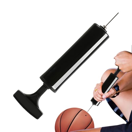 Tragbare Fußballpumpe – Luftpumpe mit Nadel | 3 Stück Verlängerungsschlauch-Handpumpen | Inflator-Ballpumpe mit Nadel | Ballpumpe | Schneller Luftinflator | Basketballpumpe | Handpumpen für Basketball von Generic