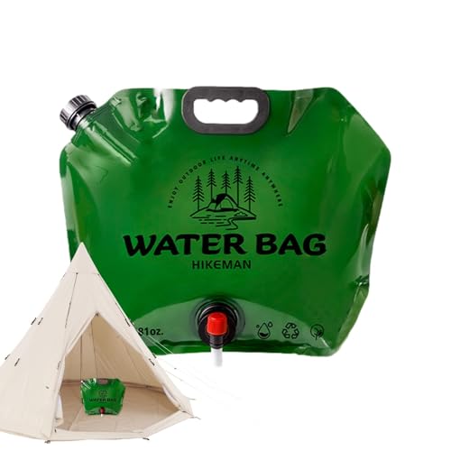 Tragbarer Zusammenklappbarer Wasserbehälter – Zusammenklappbarer Wassertank | 8L Camping-Wasserspeicher-Trägerkrug, Faltbare Tragbare Wasserflasche Mit Wasserhahn, Faltbarer Wasserbehälter von Generic